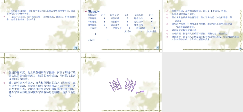 查房题目：颅脑外伤.ppt