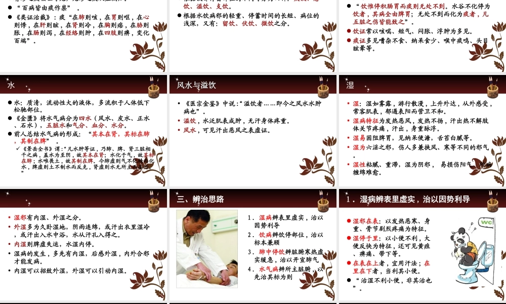 浅谈痰饮水湿病证治..ppt