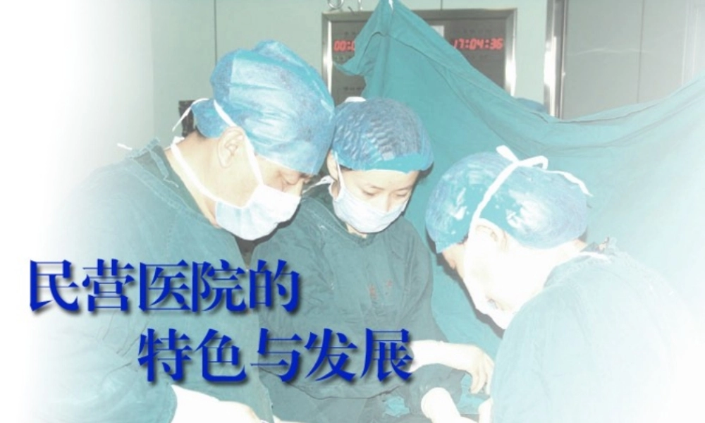 民营医院的特色与发展.ppt