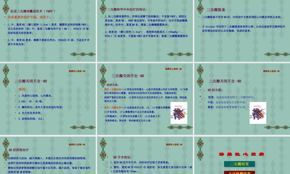 瓣膜性心脏病—内一科.ppt