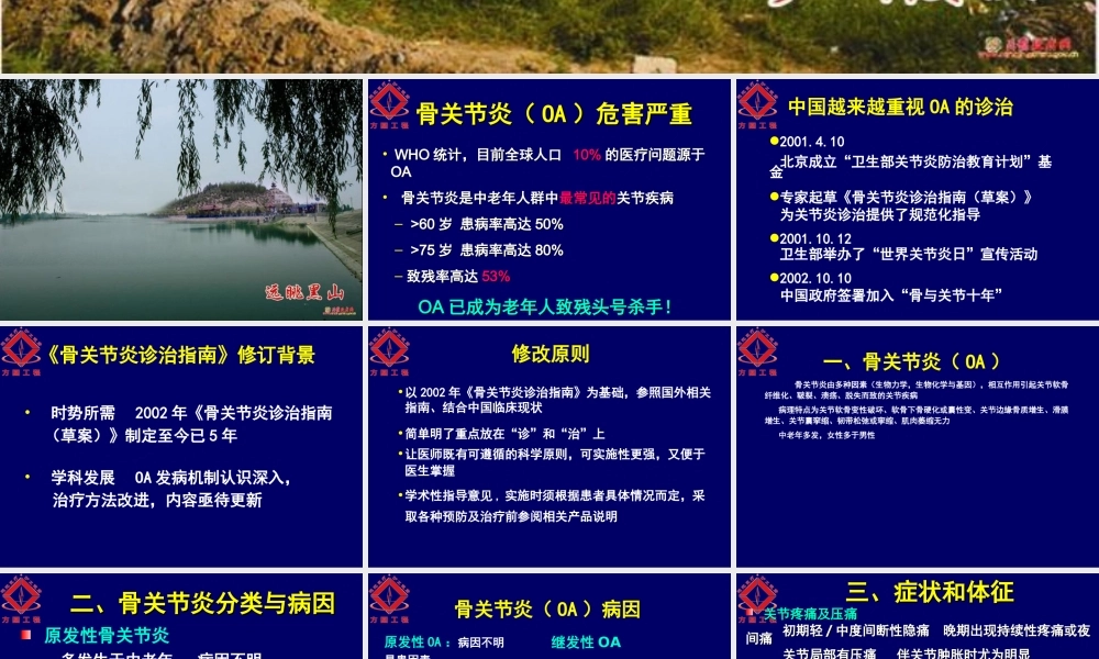 民勤县协和医院骨关节炎诊治指南.ppt