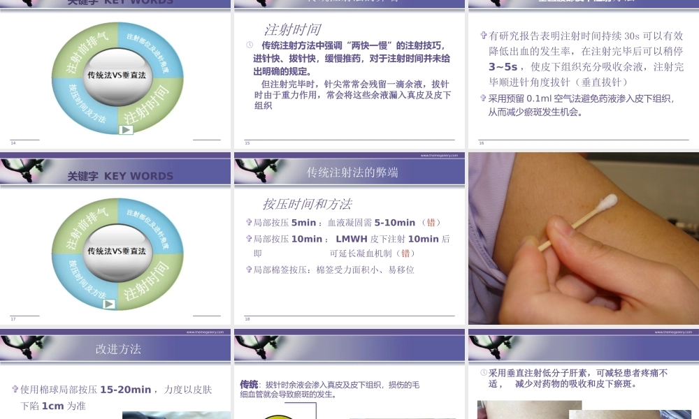 浅谈腹部垂直皮下注射低分子肝素与传统注射法的比较(新).pptx