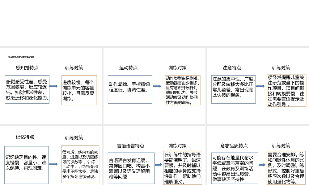 智力障碍儿童的感觉统合训练.pptx