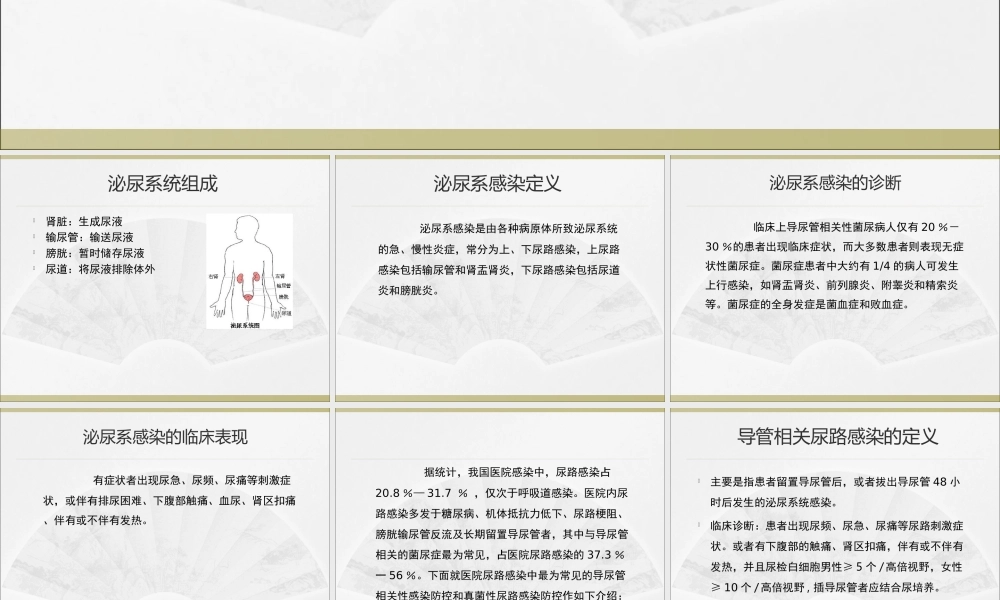 泌尿系统医院感染防控.ppt