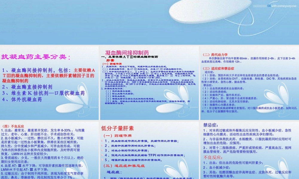 抗凝血药和抗血小板药.ppt