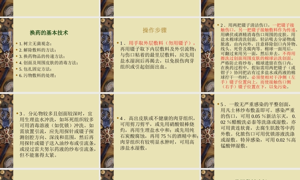 换药操作注意事项.ppt