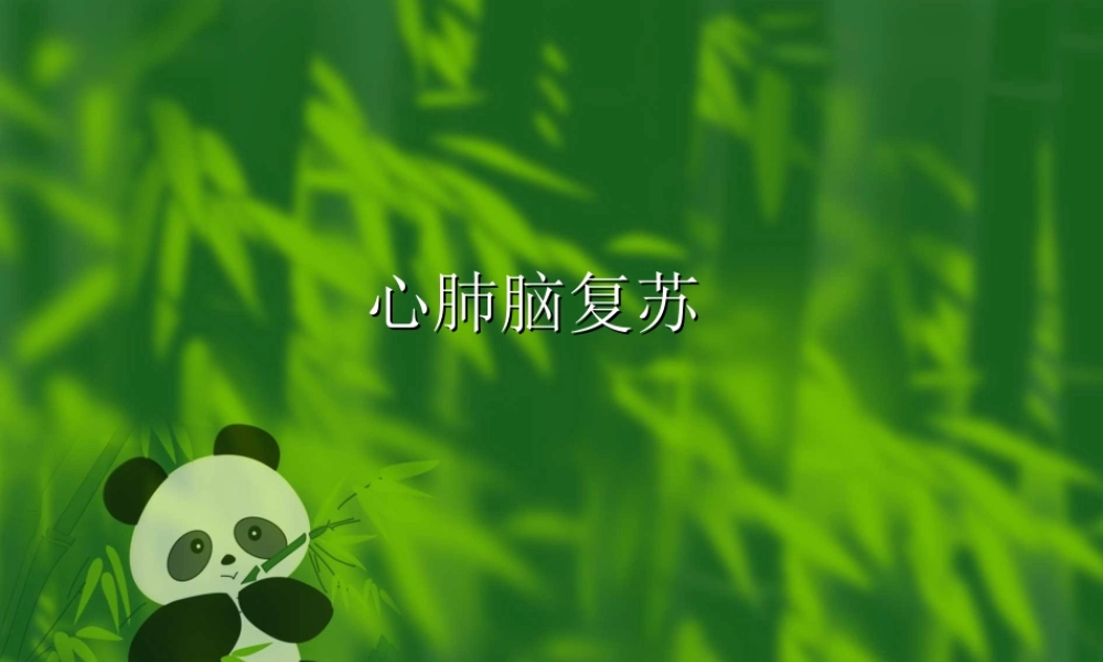 最新心肺脑复苏.ppt