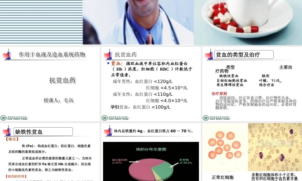 抗贫血药..ppt