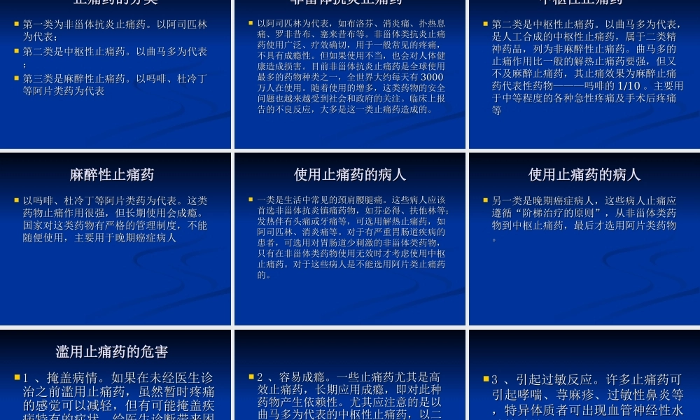 日常用药止痛.ppt