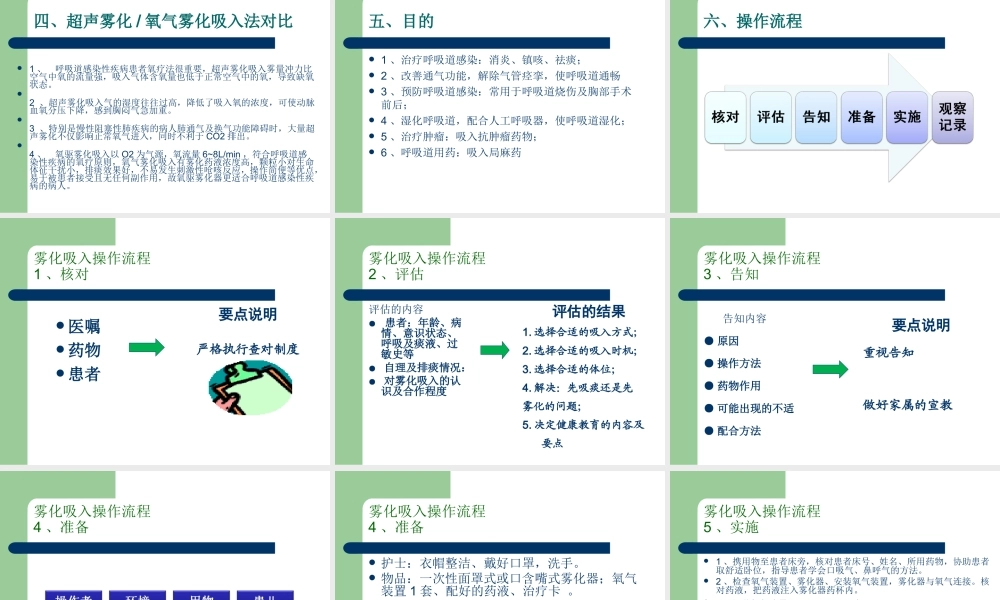 氧气雾化吸入疗法的应用.ppt