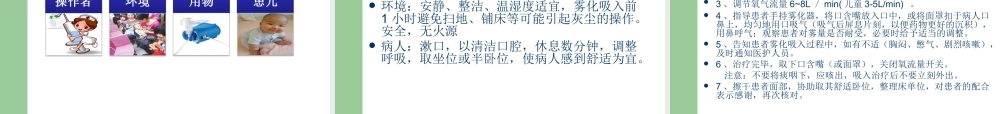 氧气雾化吸入疗法的应用.ppt