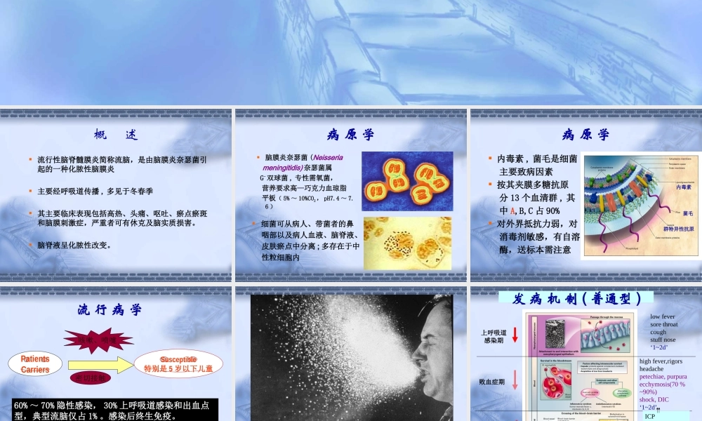 流行性脑脊髓膜炎知识要点.ppt