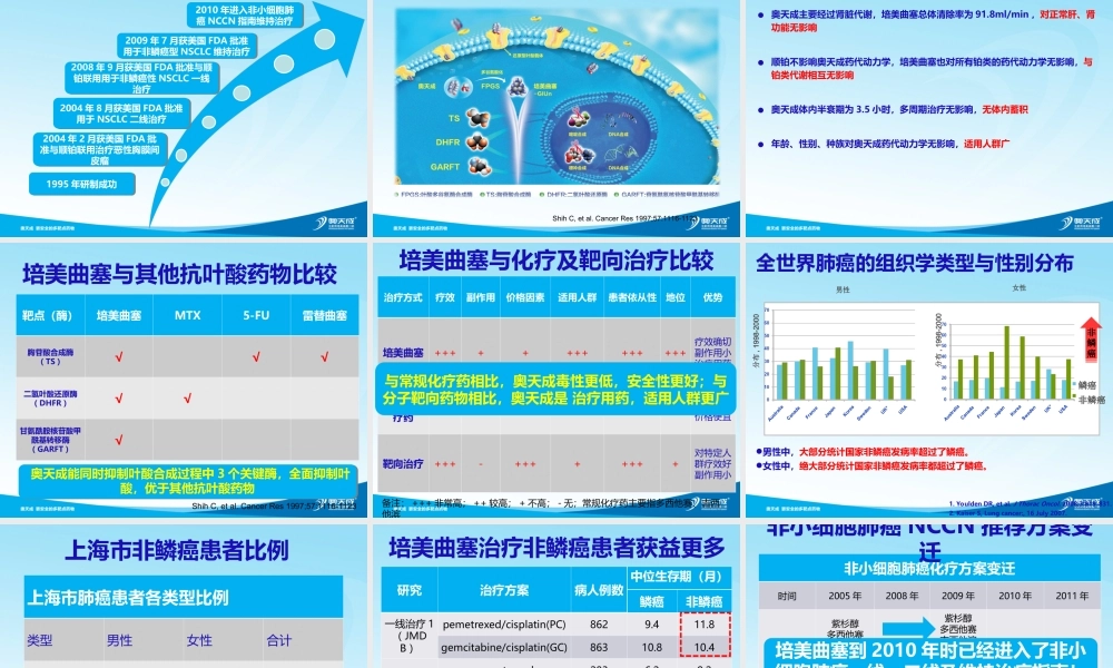 注射用培美曲塞二钠-肺癌.ppt