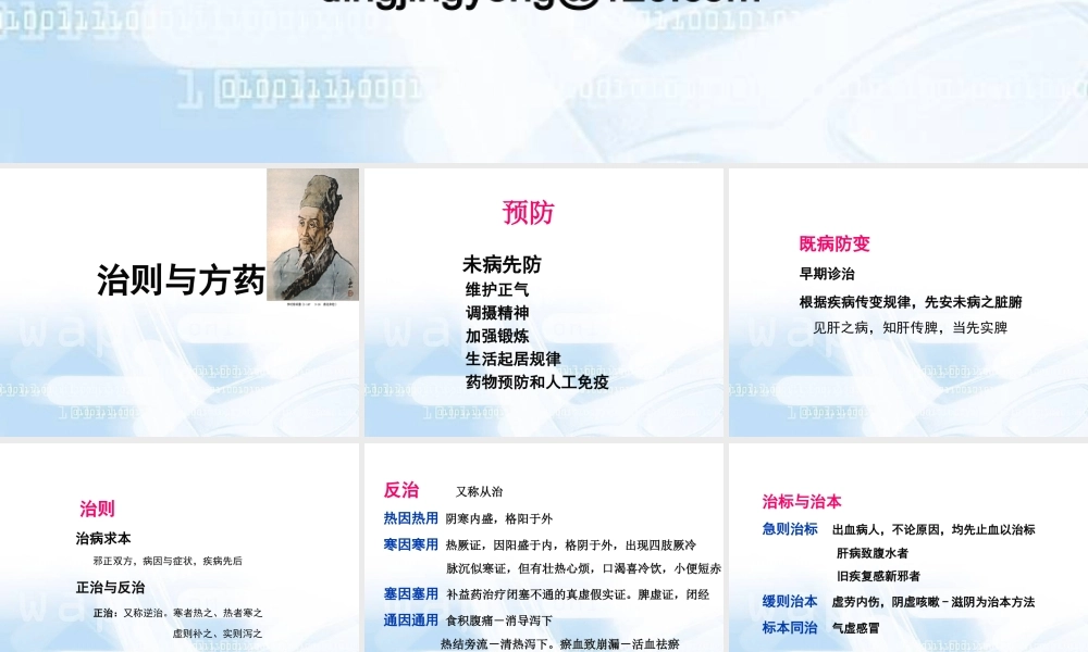 治则方药详解.ppt