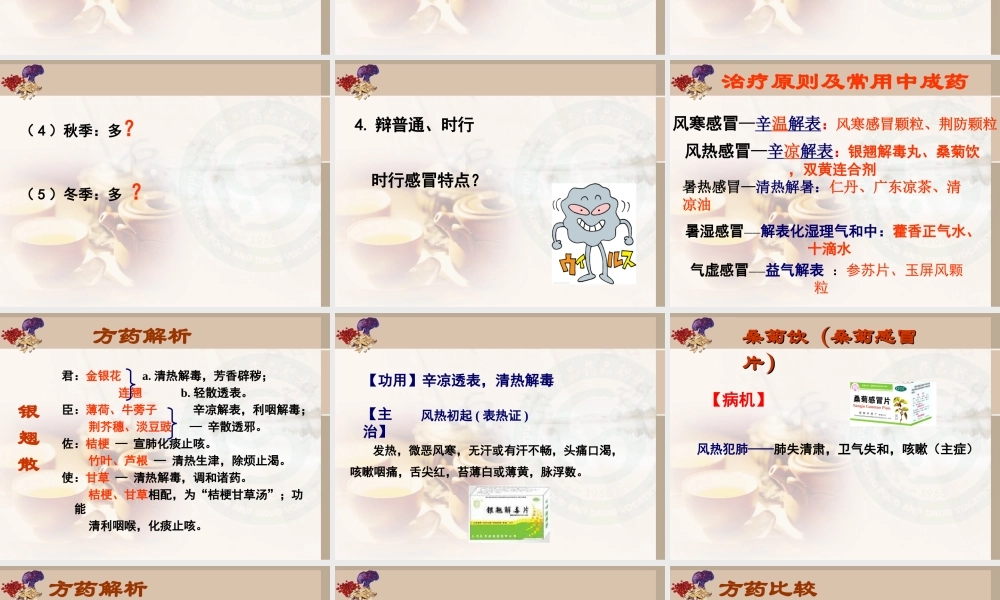 感冒审方调配问病荐药.ppt