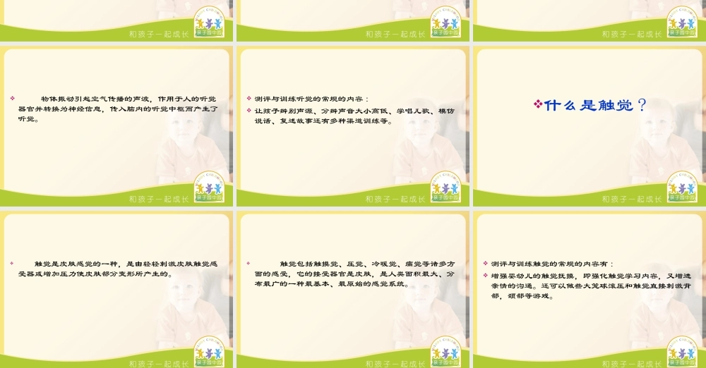 感统统合与儿童的成长.ppt