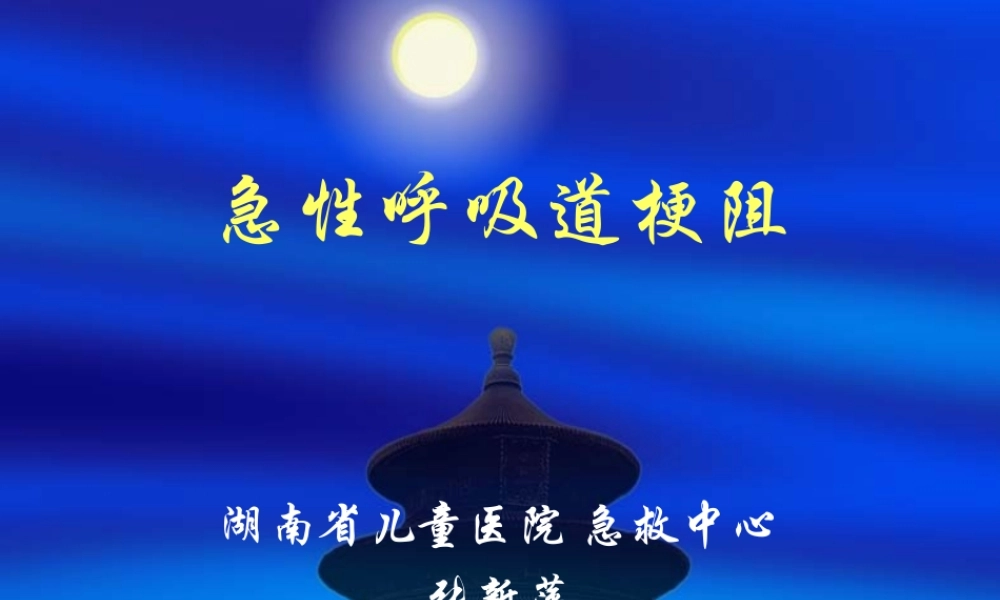 急性呼吸道梗阻.ppt