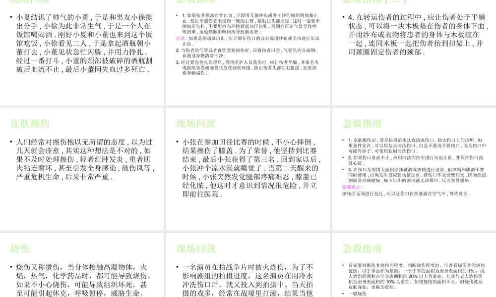 日常受伤的急救.ppt