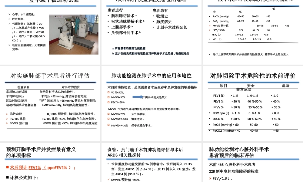术前肺功能评估的意义.ppt