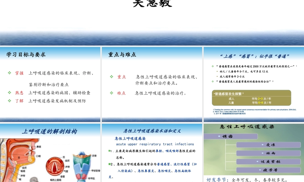 急性上呼吸道感染吴慧毅(最终版).pptx