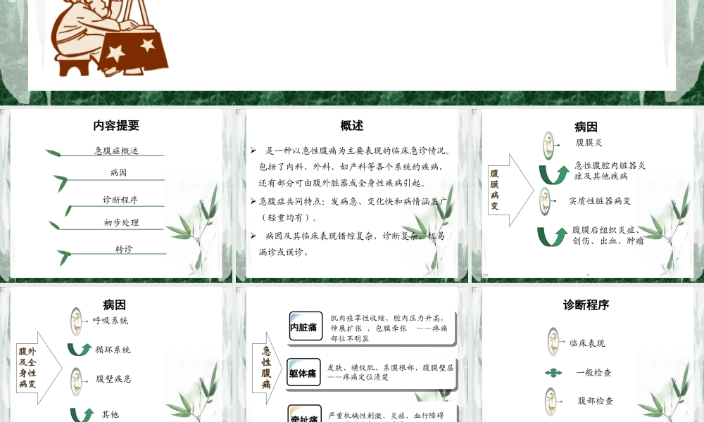 急性腹痛的鉴别和初步处理.ppt