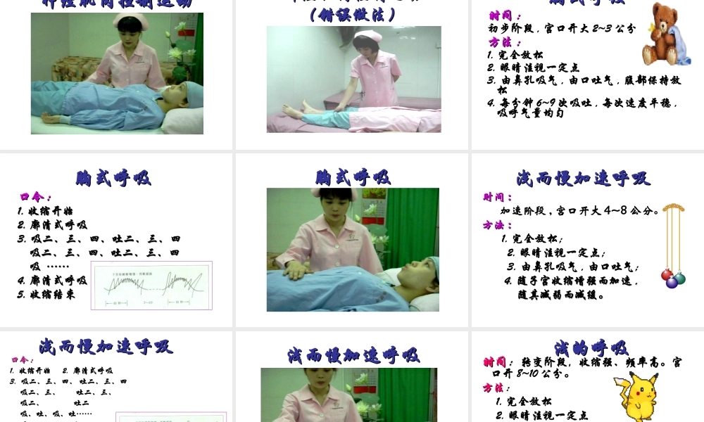 拉玛泽分娩呼吸减痛技巧.ppt