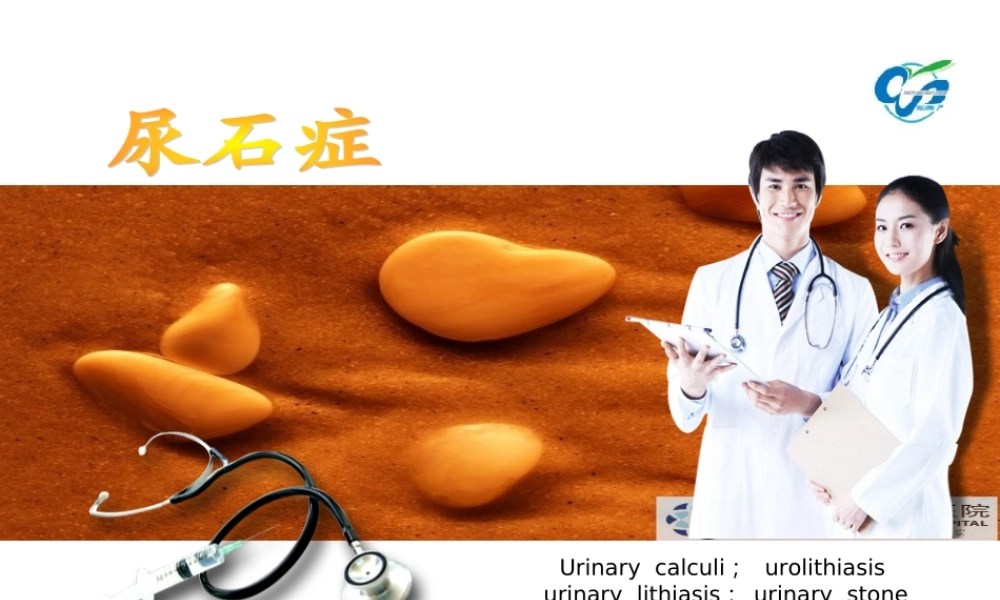 尿石症讲稿-庄志明.ppt