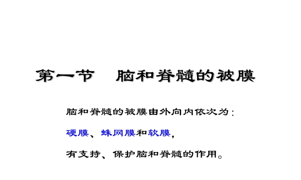 局解---脑脊髓被膜及血管.ppt