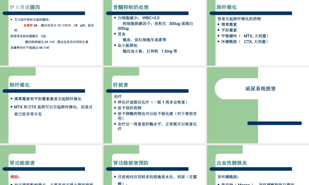 常见化疗副反应的处理.ppt