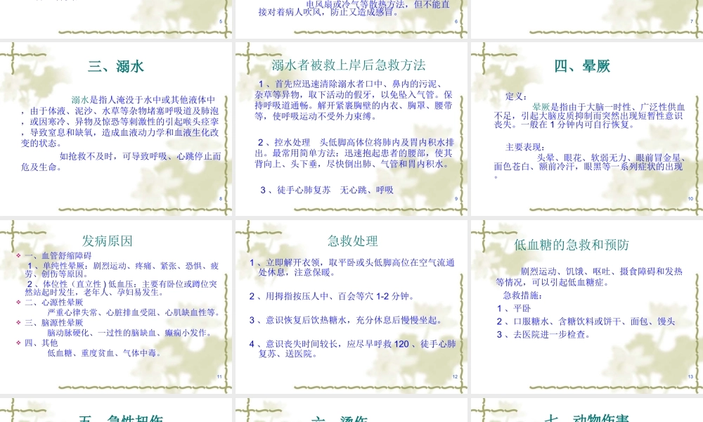 常见急诊急救知识.ppt