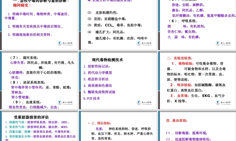 急性中毒诊治原则2012.9.24概论.ppt