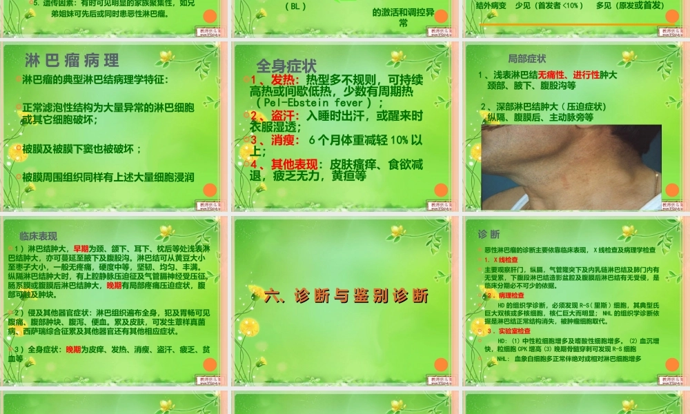 恶性淋巴瘤资料讲诉.ppt