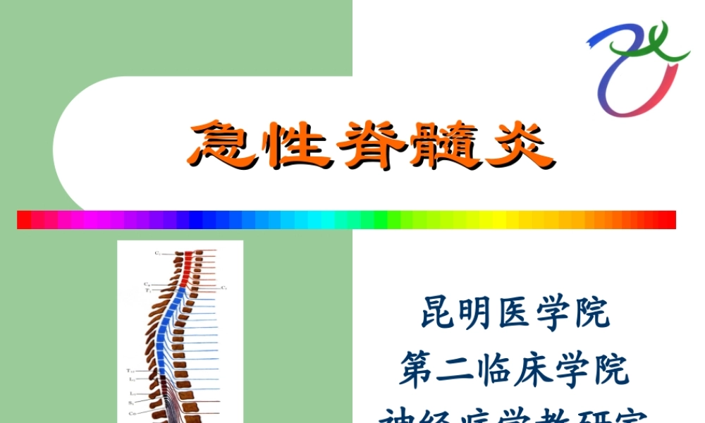 急性脊髓炎.ppt