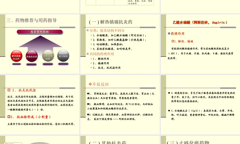 急性上呼吸道感染问病荐药.ppt