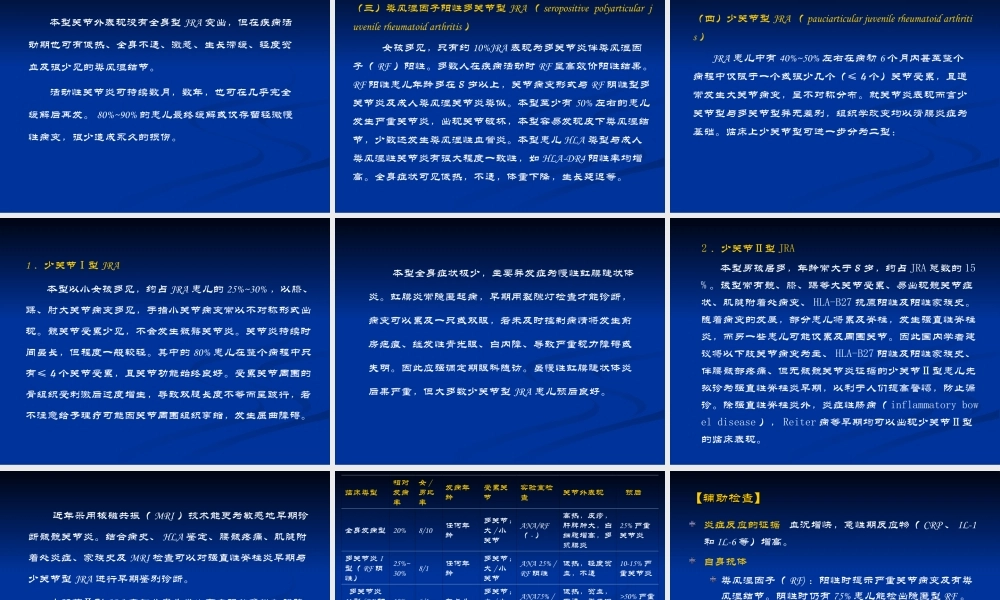 幼年类风湿性关节炎-中国医大附属盛京医院.ppt