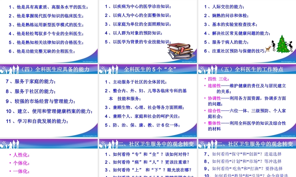 如何当一名称职的全科医生.ppt