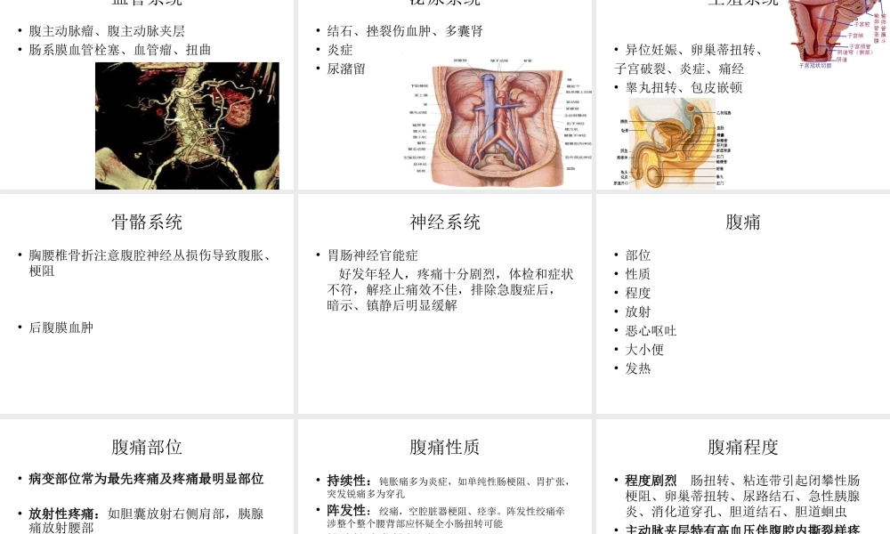 急腹痛和腹部战创伤救治.ppt