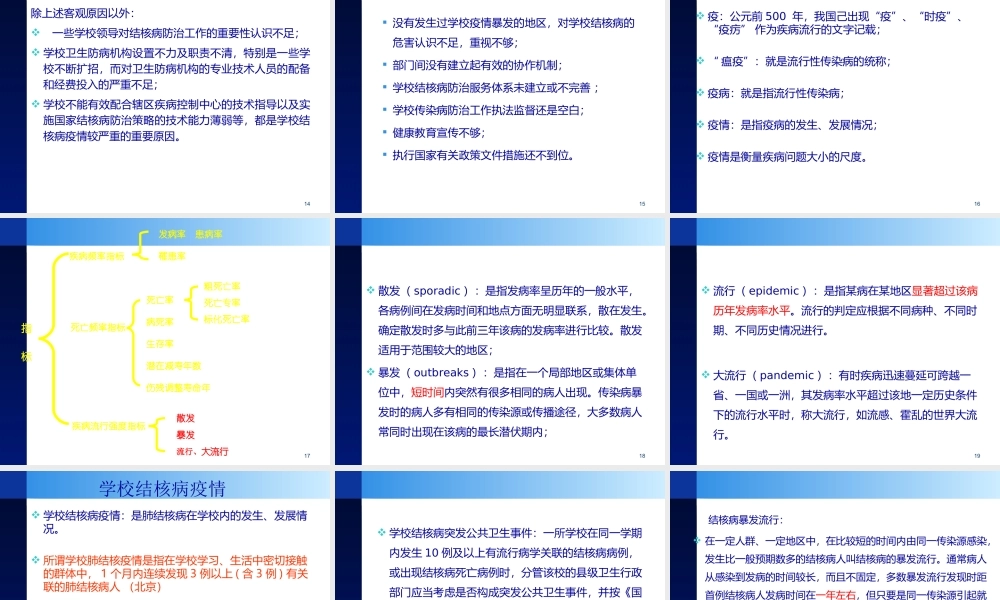 学校结核病疫情的现场调查与处理2011-[自动保存的].ppt