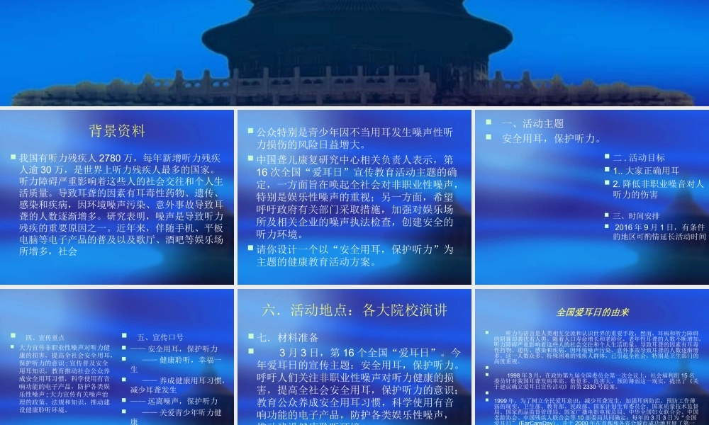 安全用耳-保护听.ppt