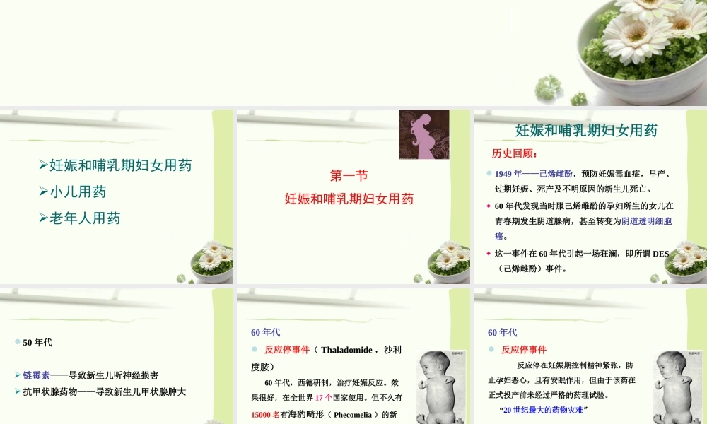 妊娠哺乳期用药.ppt