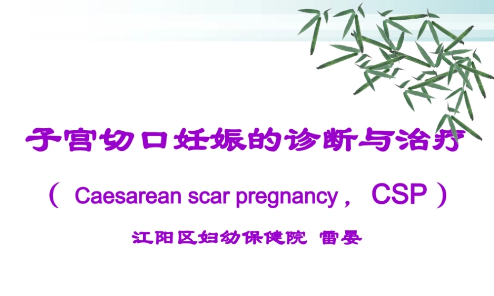 子宫切口妊娠.ppt