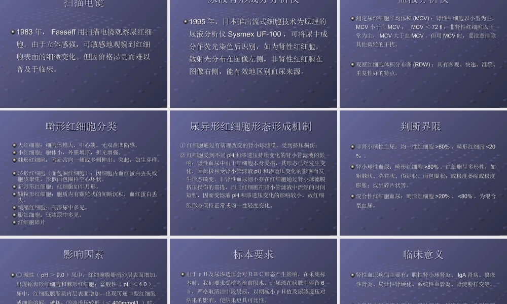 尿液红细胞及形态.ppt