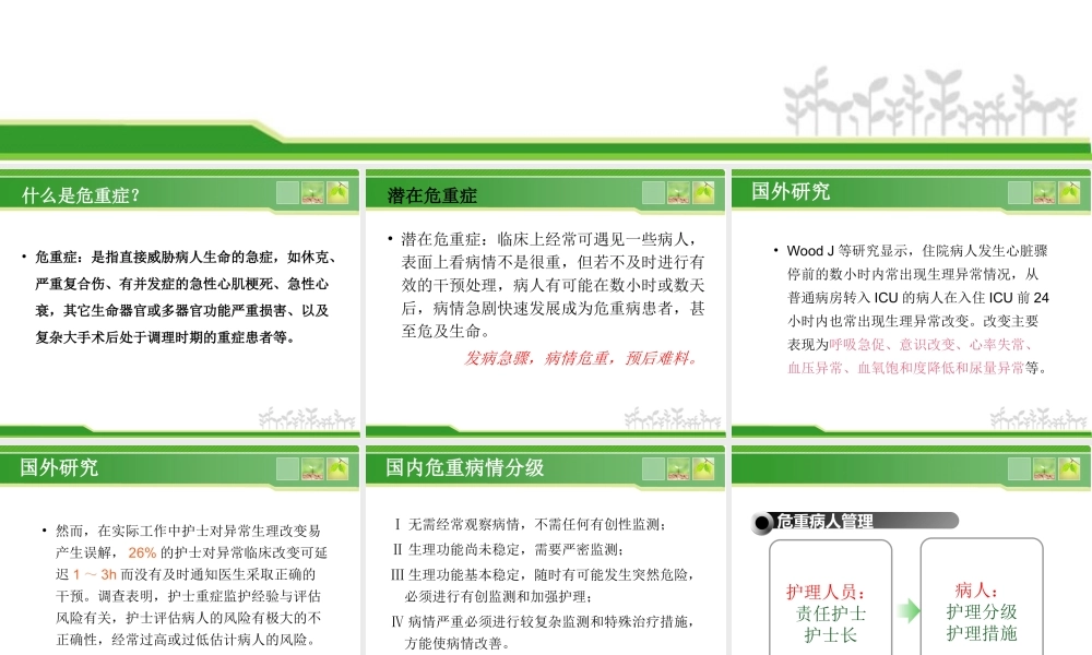 急危重症的观察与处理.ppt