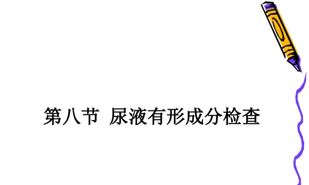 尿液有形成分检查.ppt