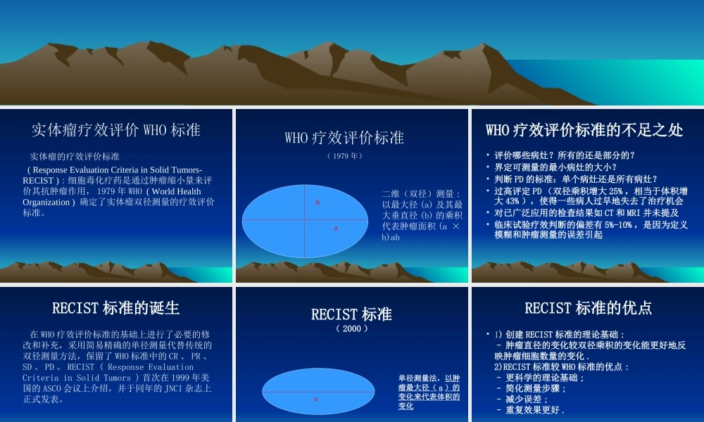 实体瘤疗效评价新标准(RECIST-1)-修改版.ppt