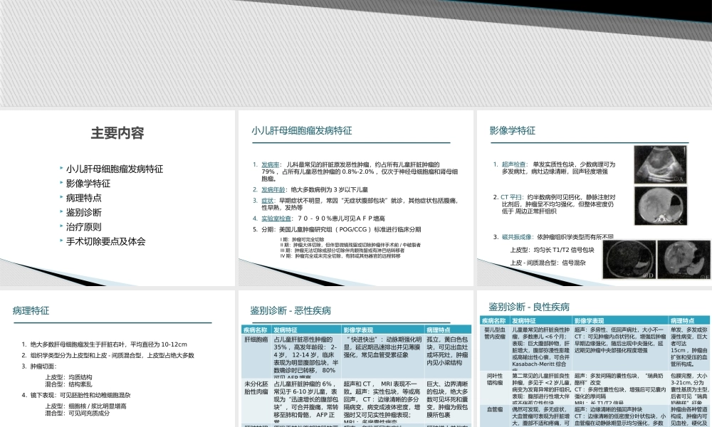 小儿肝母细胞瘤.pptx