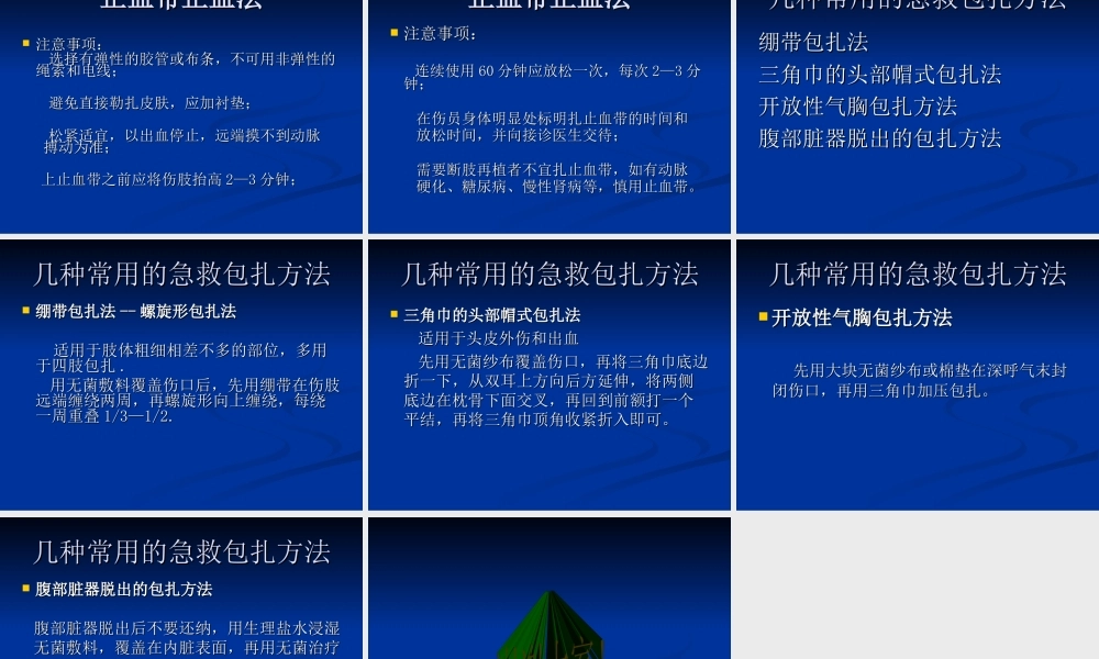 常用止血包扎方法..ppt