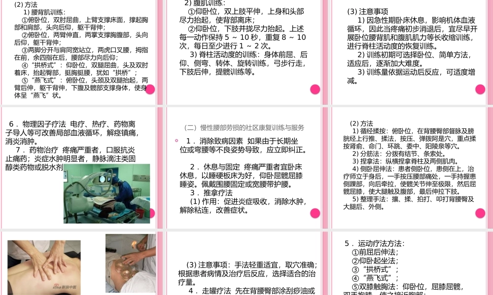 慢性腰背痛的社区康复训练.pptx