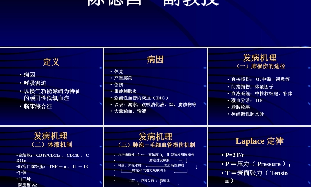 急性呼吸窘迫综合征学案.ppt