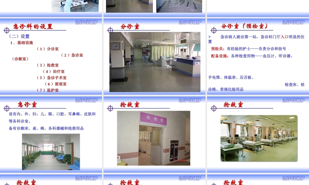 急诊科设置.ppt